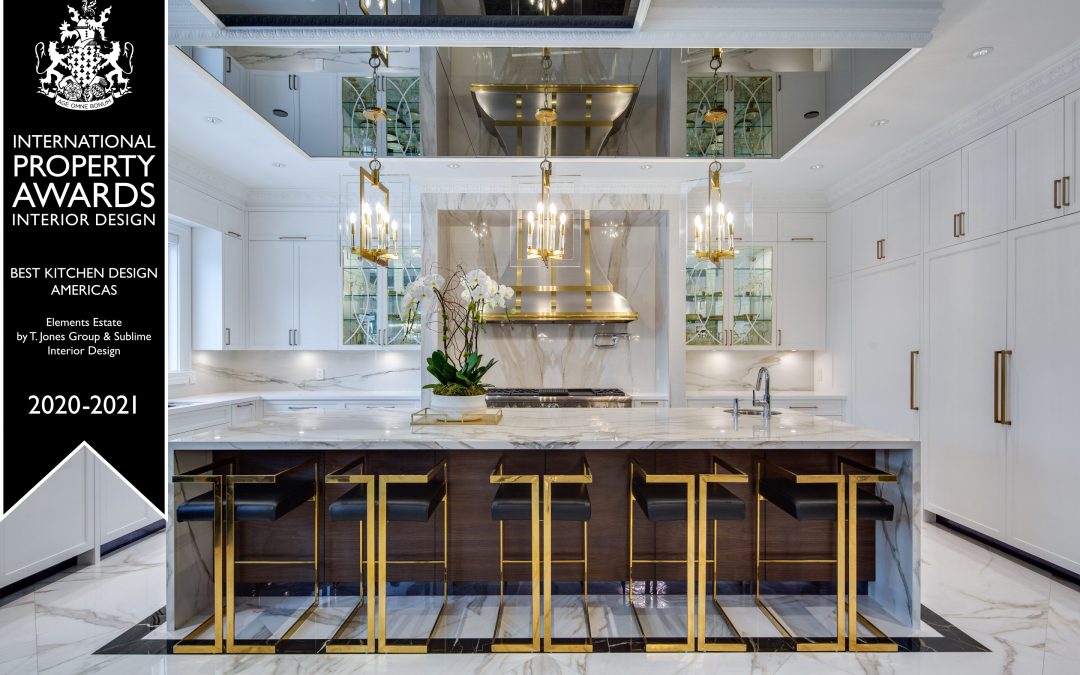 WINNER OF INTERNATIONAL PROPERTY AWARDS 2020-2021, WIN OF ELEMENTS ESTATE: BEST KITCHEN DESIGN OF ALL AMERICAS