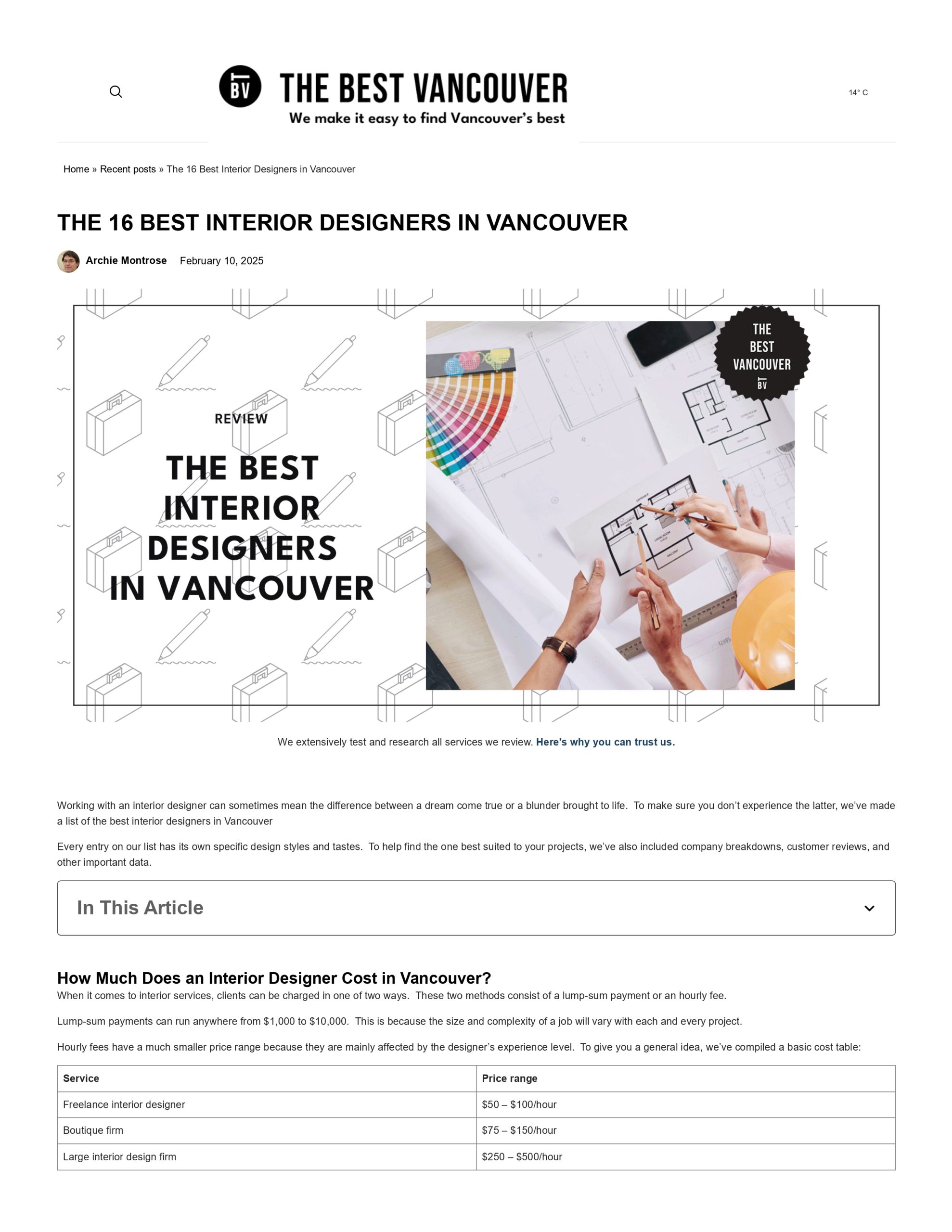 The 16 Best Interior Designers in Vancouver