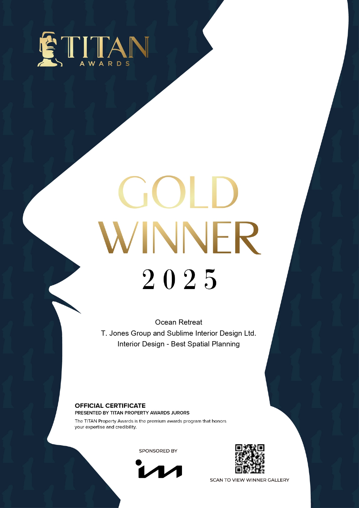Sublime wins gold at Titan Property Awards 2025 For Ocean Retreat – Spatial Planning